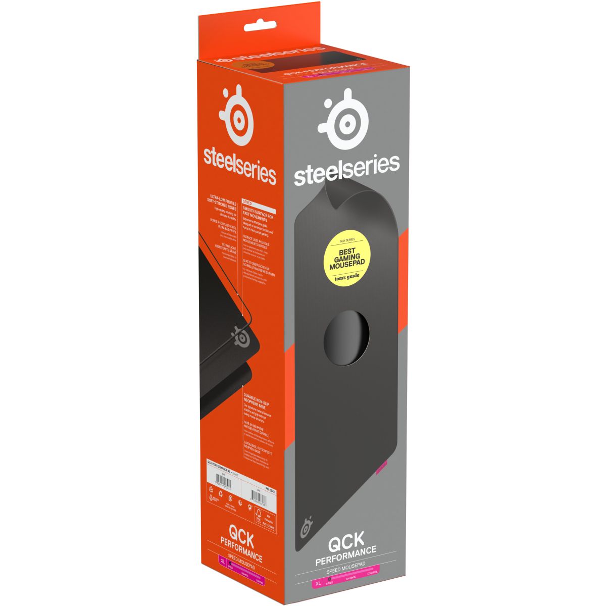 Tapis de souris QcK Perf XL Speed couleur unique, STEELSERIES