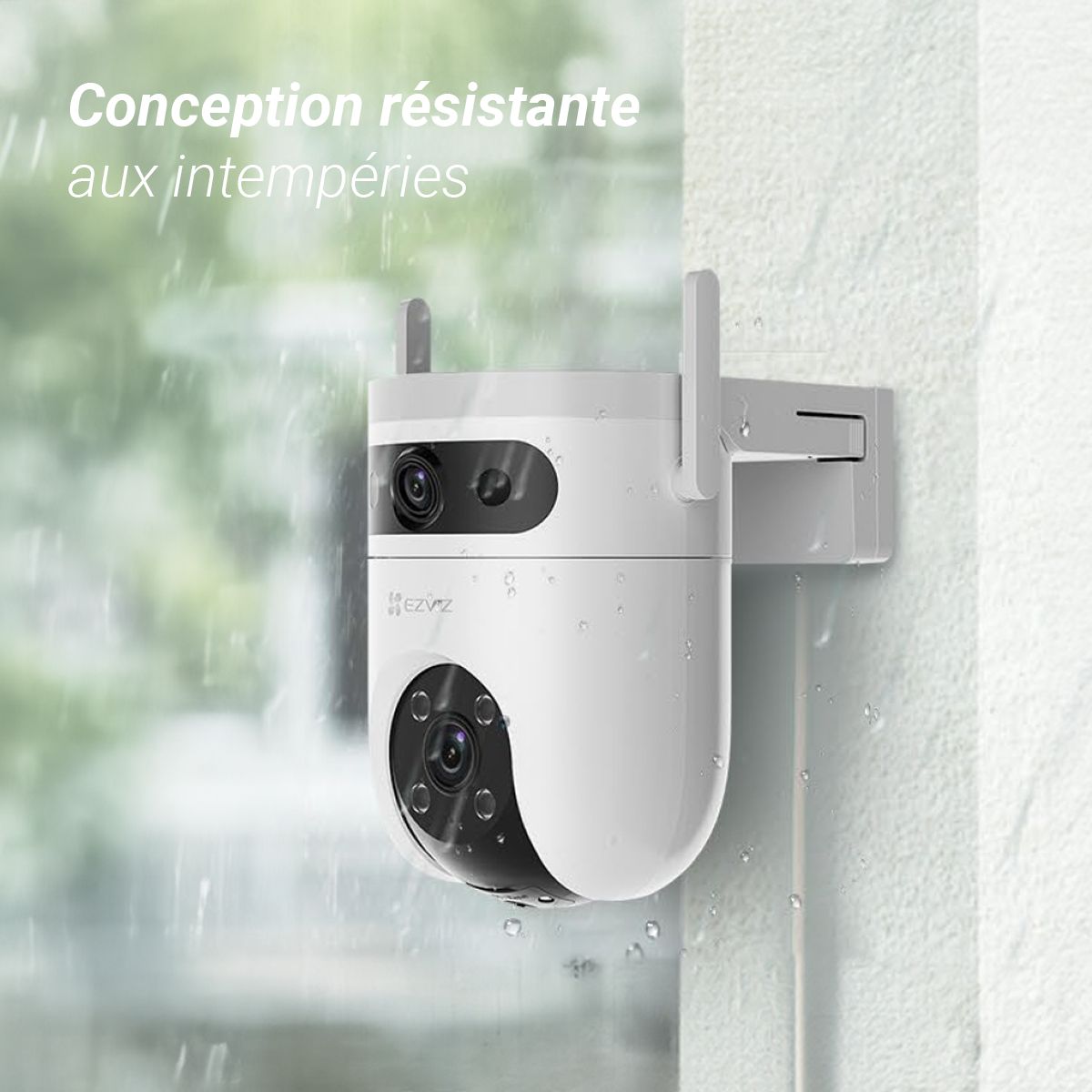 Caméra de surveillance Wifi H9C 2k motorisée couleur unique, EZVIZ
