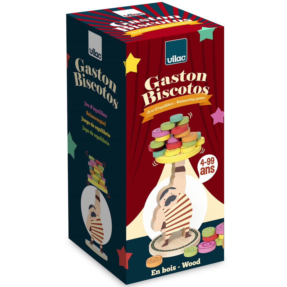 Jeu d'équilibre Gaston Biscotos marron, VILAC