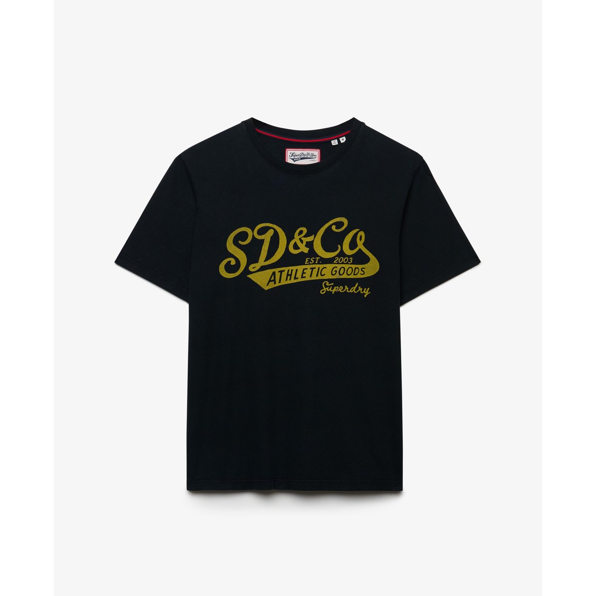 T-shirt Vintage Script noir, SUPERDRY