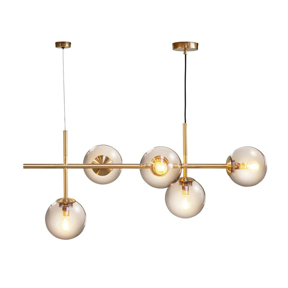 Suspension en Verre et Métal COMO laiton, DYBERG LARSEN
