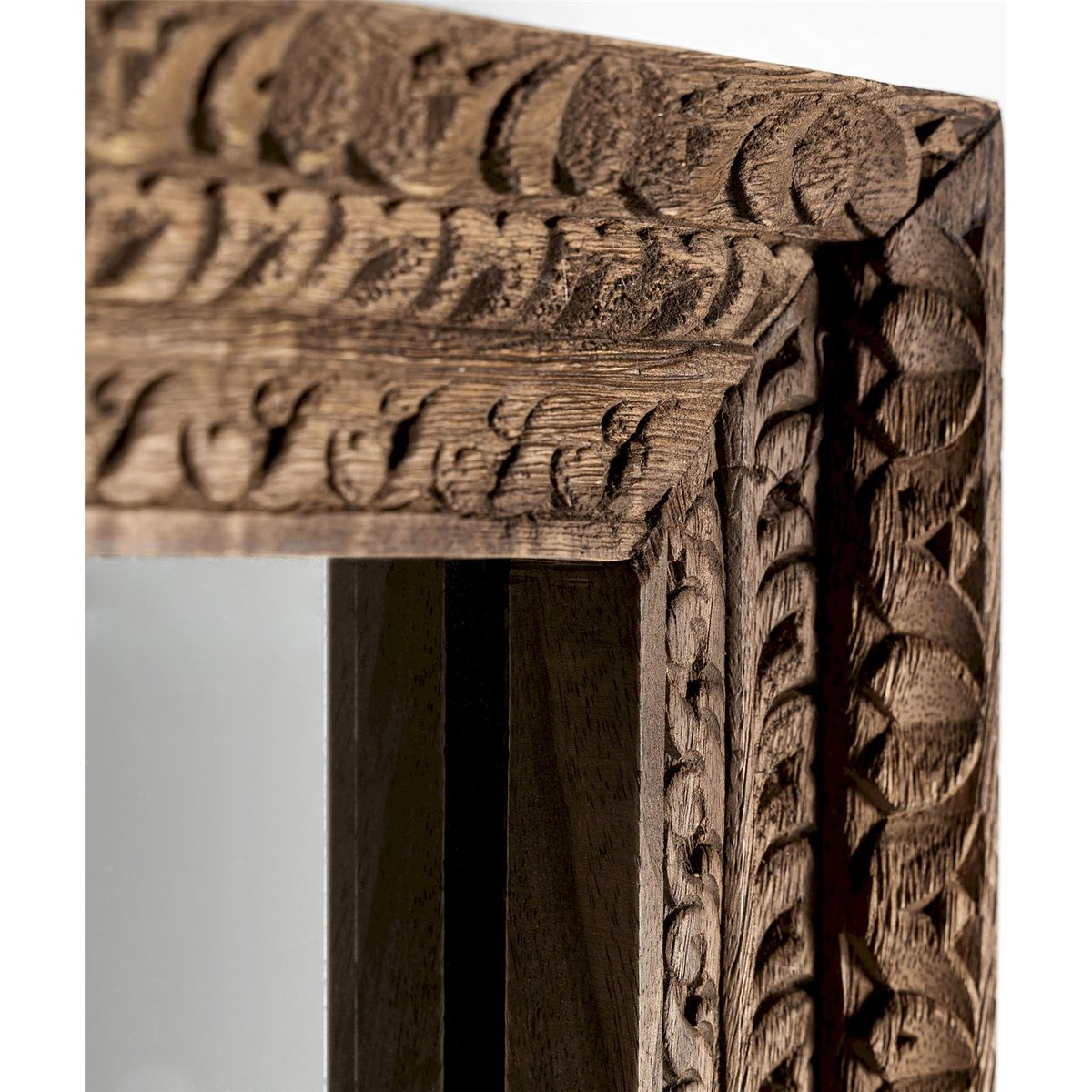 Miroir en bois de manguier style nordique marron naturel bois de manguier, RECOLLECTION