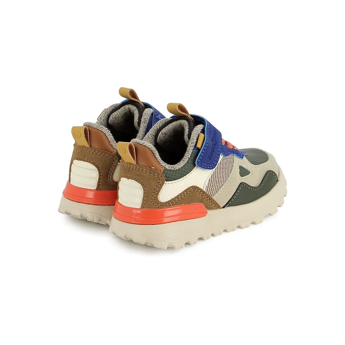 Scarpe da ginnastica con lacci elastici e chiusura in velcro, JOGGY SCRATCH blu marino, SHOO POM
