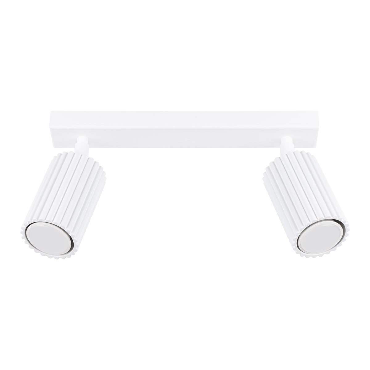 Plafonnier Aluminium Blanc GU10 2 Karbon blanc, EDEN
