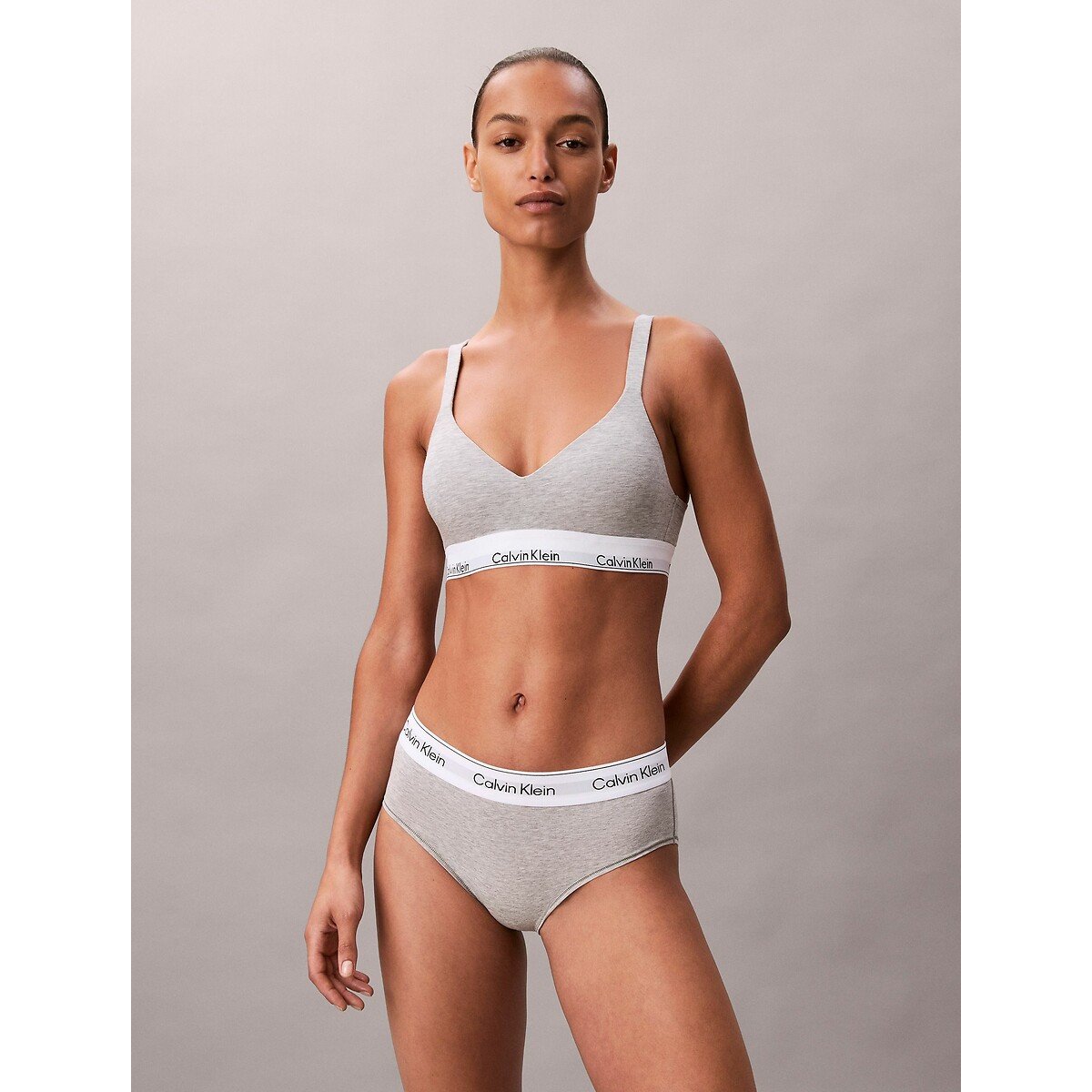 Bralette ICON COTTON MODAL grigio, CALVIN KLEIN UNDERWEAR