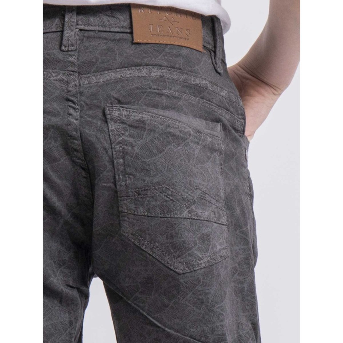 Bermuda Motifs Baskel-j gris foncé, RITCHIE
