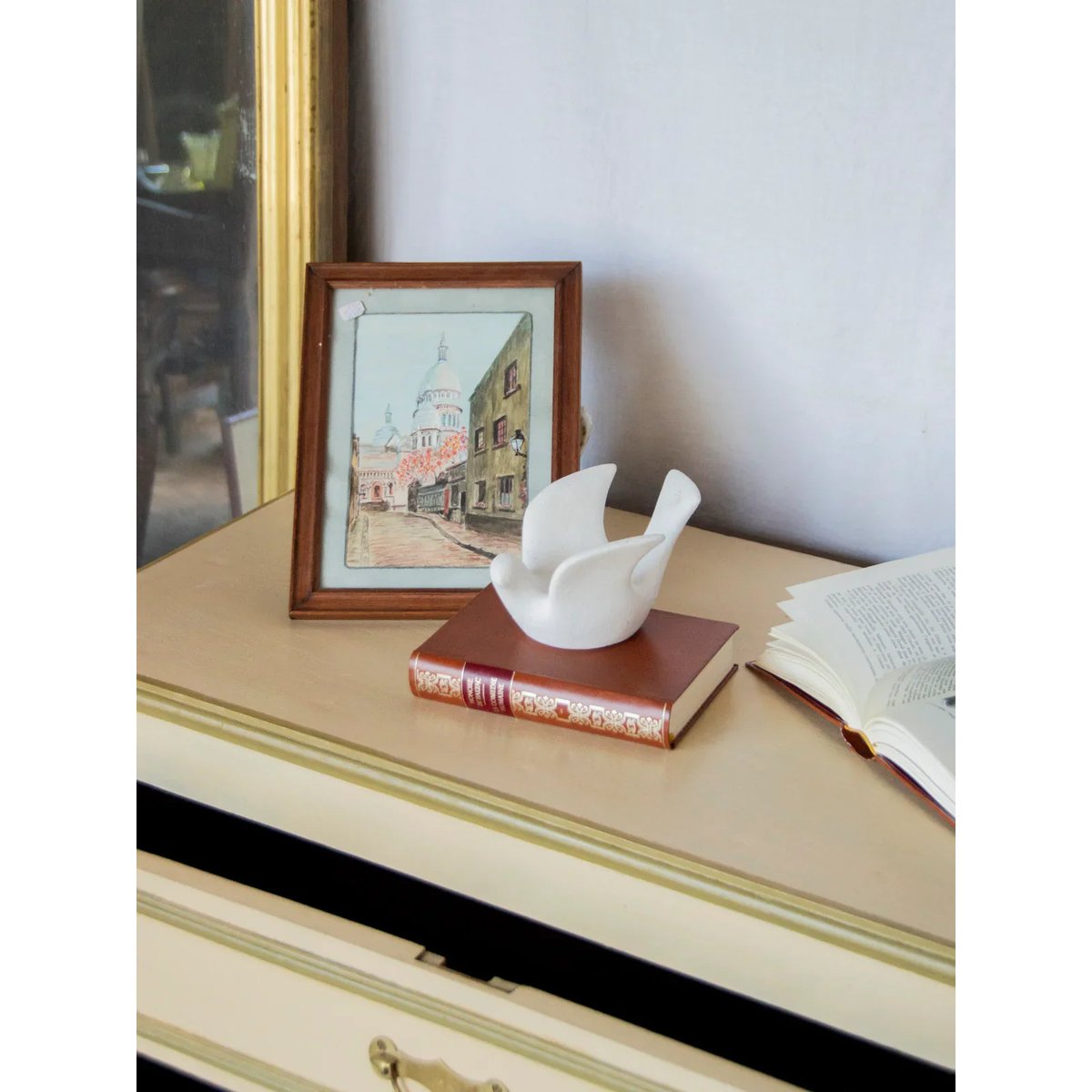 Commode en bois Garance N°533 - Bon état crème, DEBONGOUT