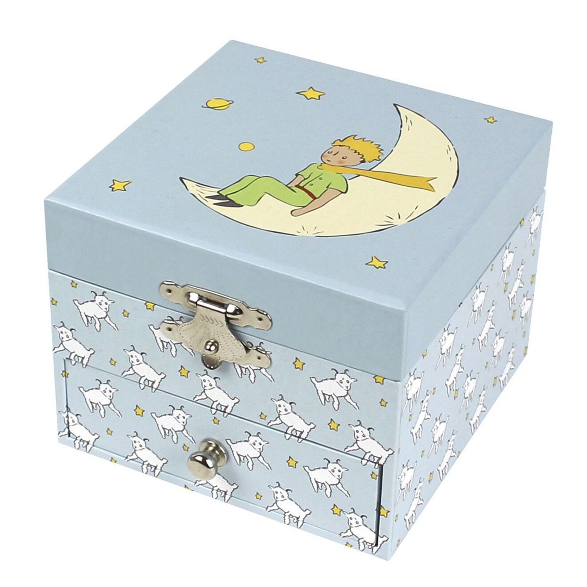 Petite boîte à musique bébé Le Petit Prince et mouton autres, TROUSSELIER