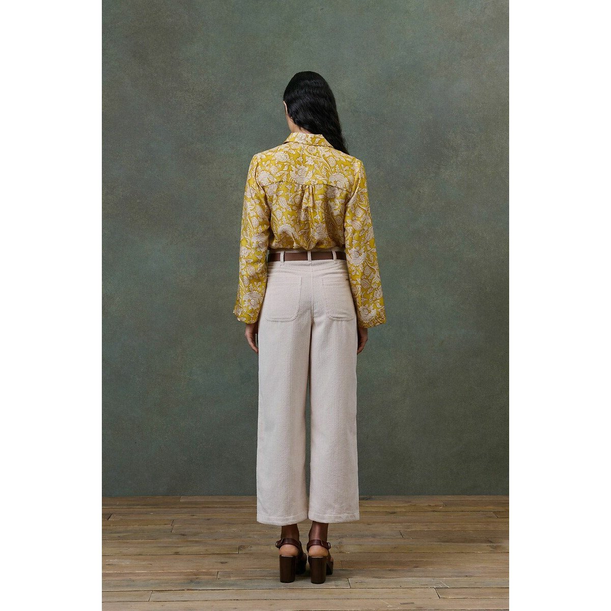 Doilloni Wide Leg Cropped Velour Trousers 90002867, LOUISE MISHA