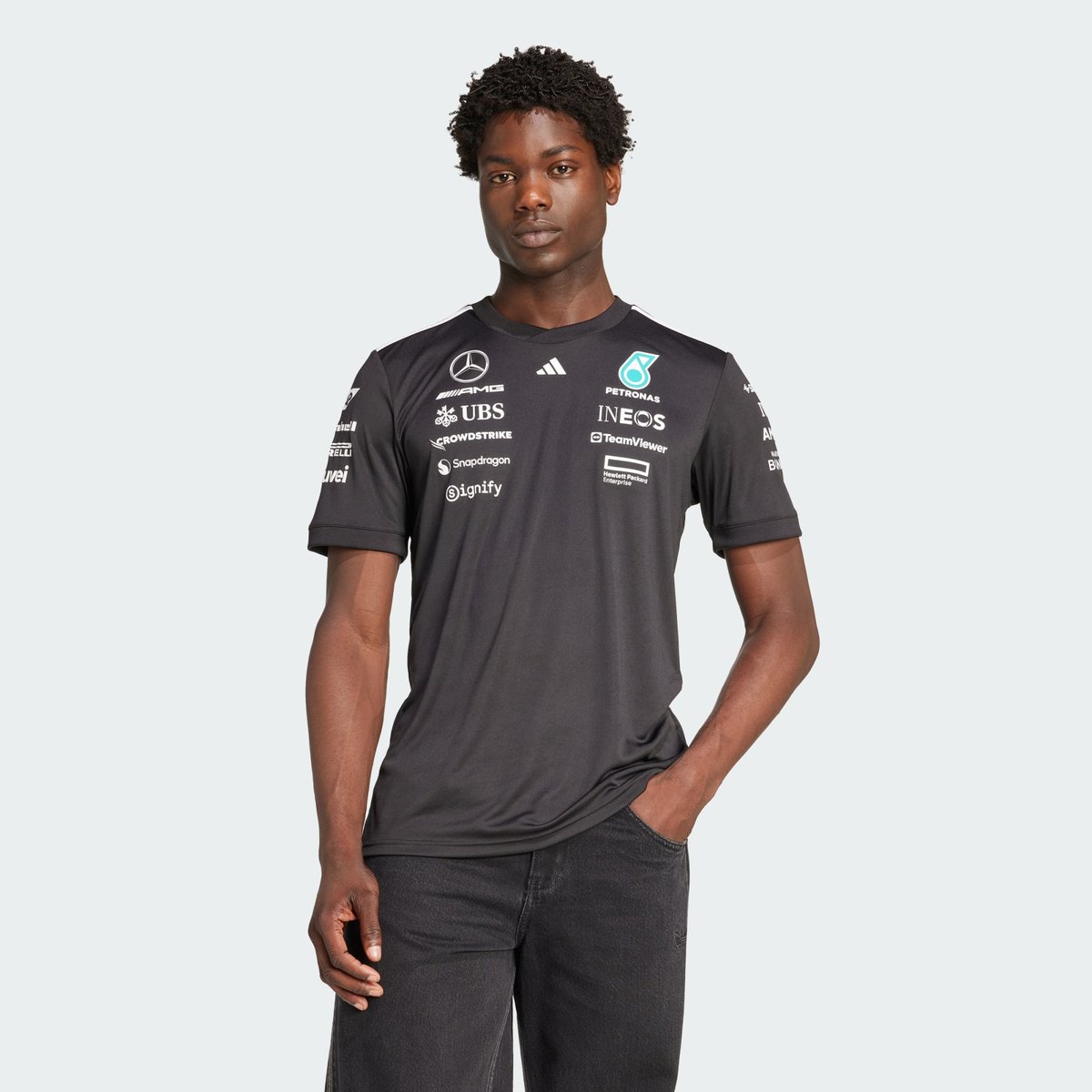 Maillot Pilote Mercedes - Amg Petronas Formula One Team Maillot Pilote Mercedes - Amg Petronas Formula One Team black / white, adidas Performance