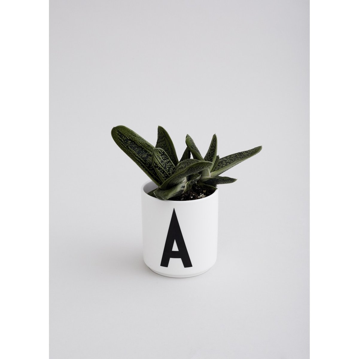 Mug en Porcelaine Blanc Personal A-Z w lettre noire, DESIGN LETTERS