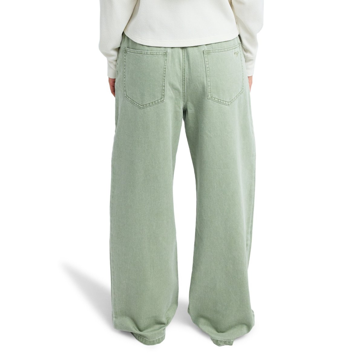 Jeans à coupe ample SALTWATER COLOR MID. vert oil green, ROXY