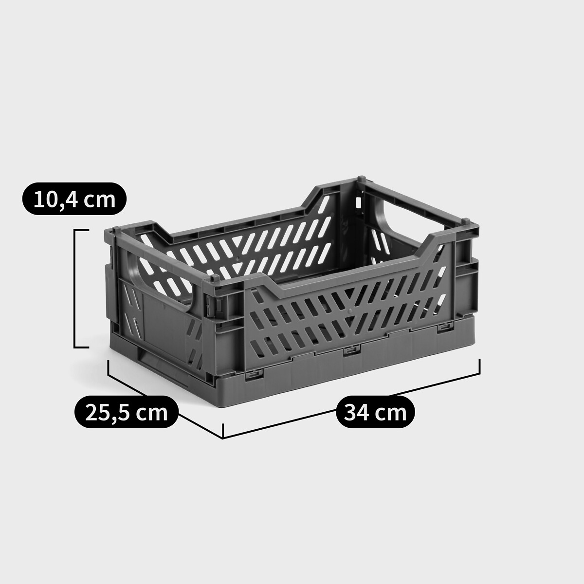 Baule/contenitore pieghevole 25,5x16,5 cm, Cageta salvia, LA REDOUTE INTERIEURS