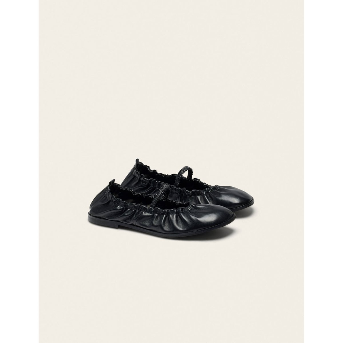 Ballerines MILUNA cuir noir, ODAJE