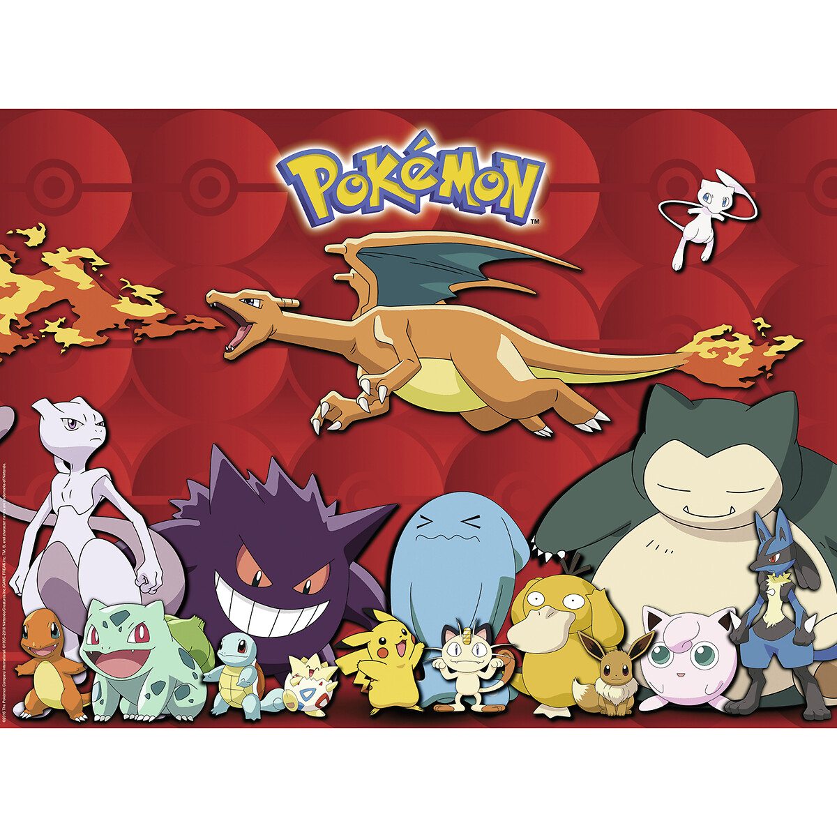 Puzzle XXL mes Pokémon préférés 100 pièces multicolore, RAVENSBURGER