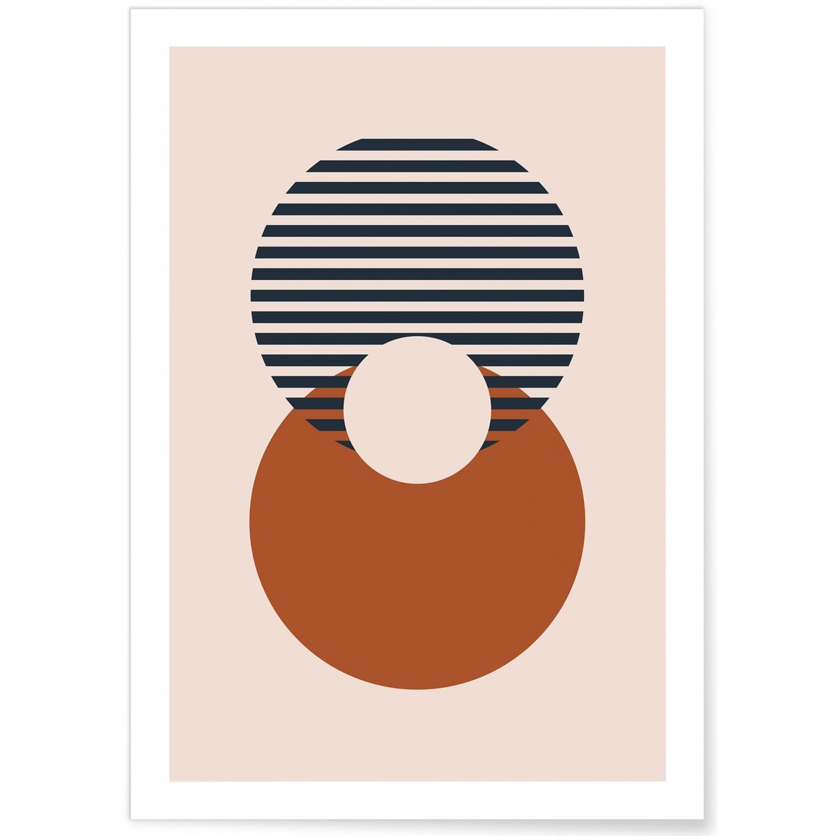 Affiche Abstract Figures 5 blanc, L'AFFICHERIE