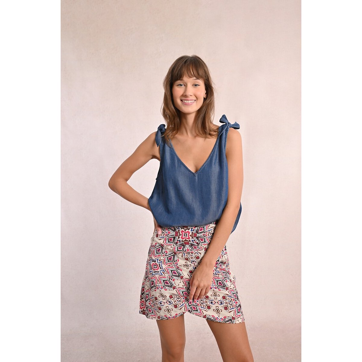 Canotta denim denim blu , MOLLY BRACKEN