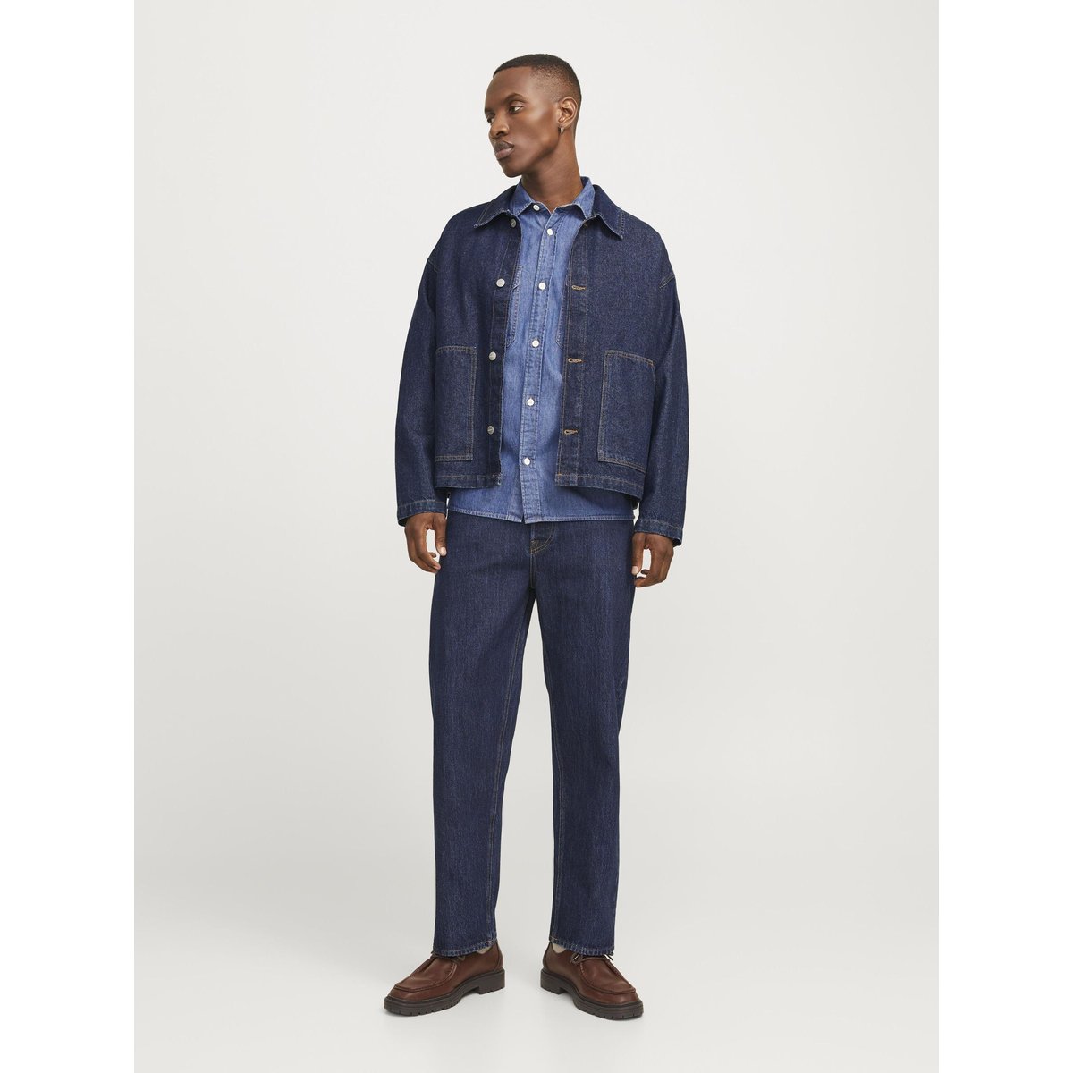 Jean À Coupe Ample blue denim, JACK & JONES