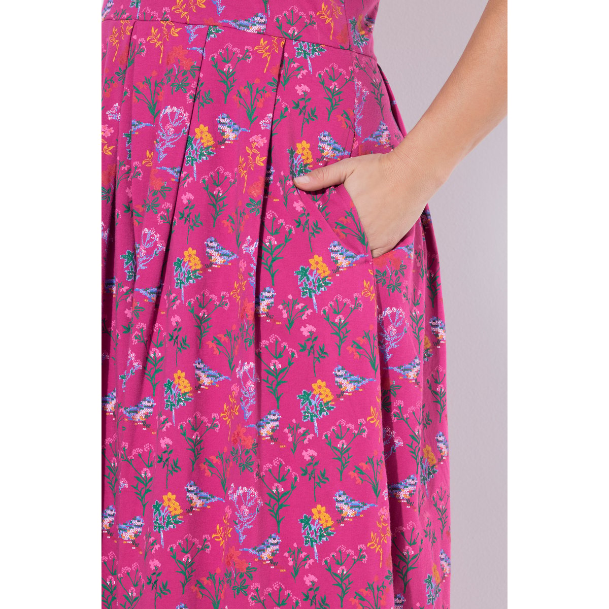 Robe maxi avec coutures princesse baie d'été, ULLA POPKEN