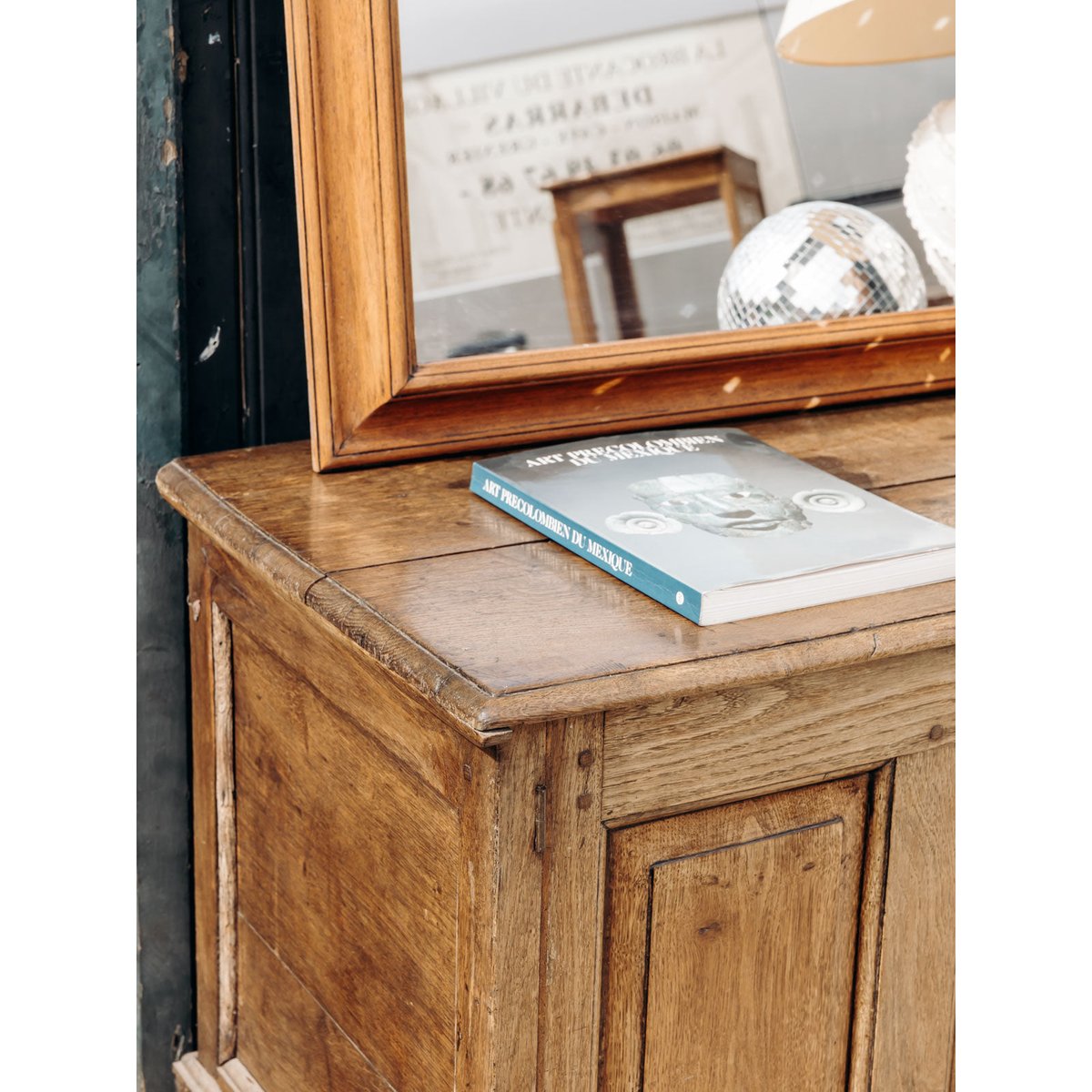 Buffet rustique massif Gilbert N°1696 - Bon état bois foncé, DEBONGOUT