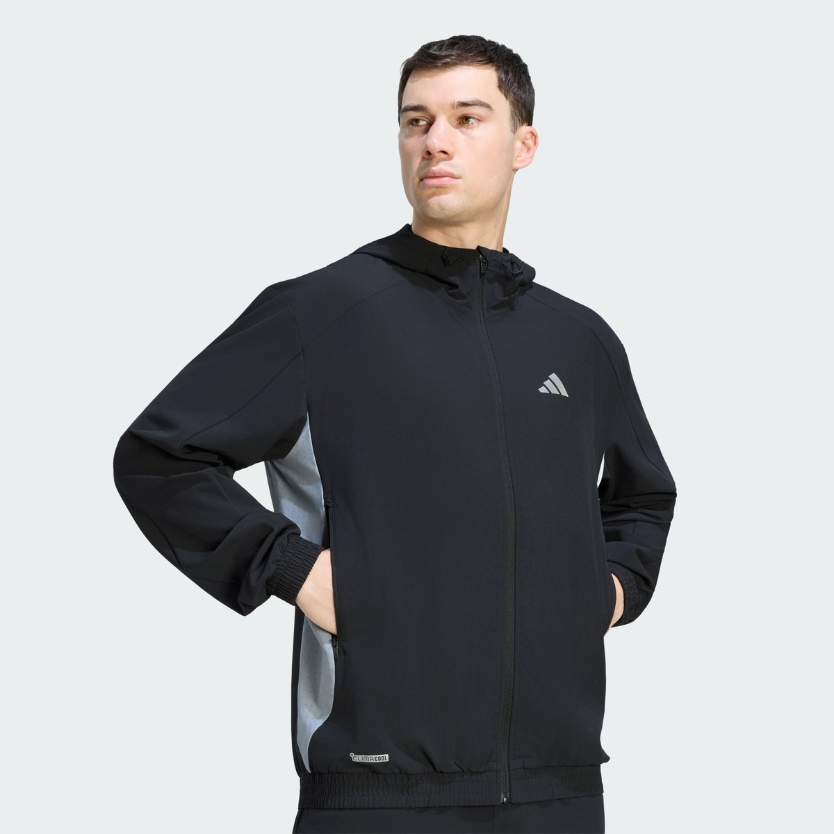 Veste De Survêtement Tech Apparel Colour Block Veste De Survêtement Tech Apparel Colour Block black / halo silver, adidas Performance