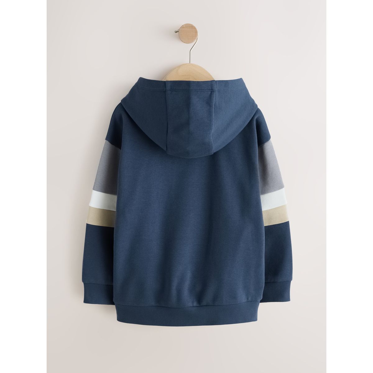 Sweat à capuche en colour-block bleu, NEXT
