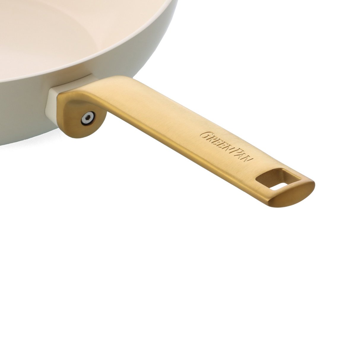 Poêle  30 cm aluminium forgé revêtement céramique-Evolution crème / ivoire, GREENPAN