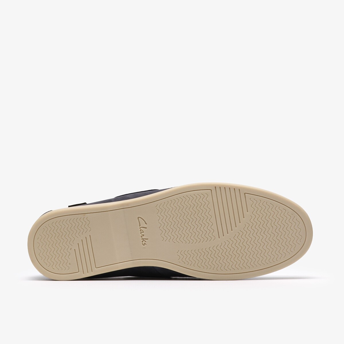 Mocassini da barca in nabuk Charmouth blu marino, CLARKS