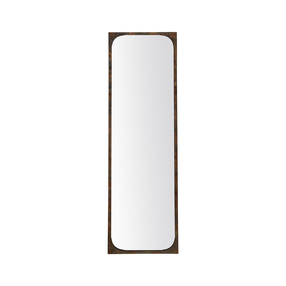 Miroir industriel rectangulaire avec rivets 40x140cm marron, EMDE