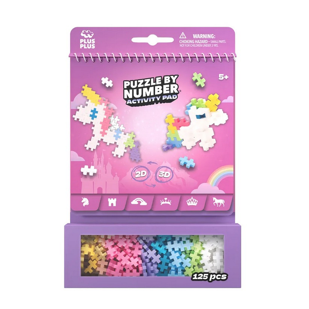 blocs d'activité avec livret 125 pieces couleur unique, PLUSPLUS
