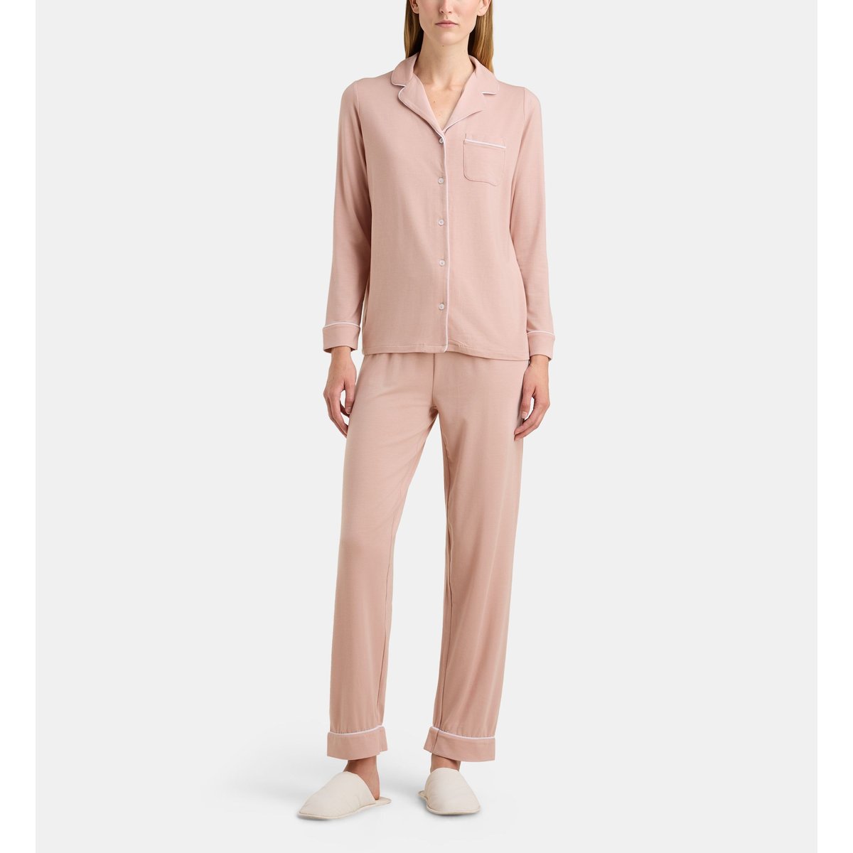 Ensemble pyjama long dera tencel rose, GALERIES LAFAYETTE
