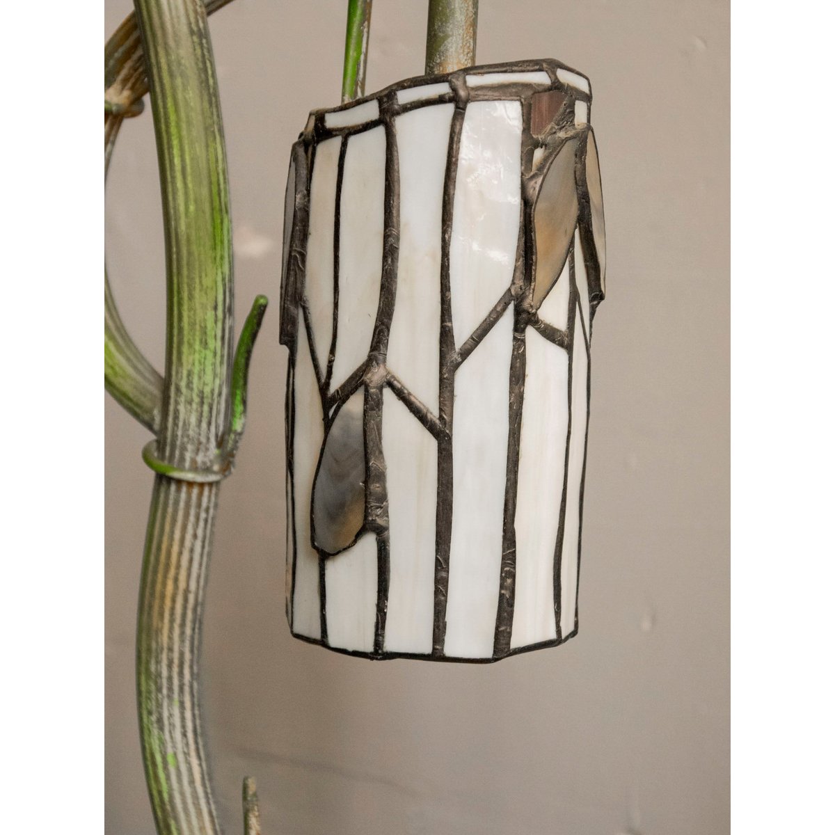 Lampe au style Art Déco Suzanne N°561 - Bon état vert, DEBONGOUT