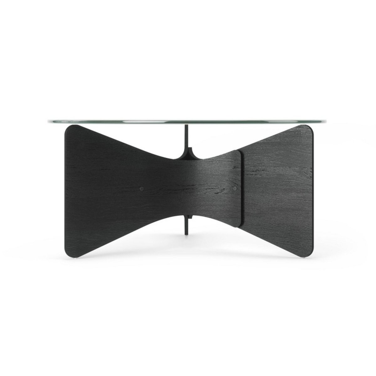 Table basse design verre bois  MADERA noir, UMBRA