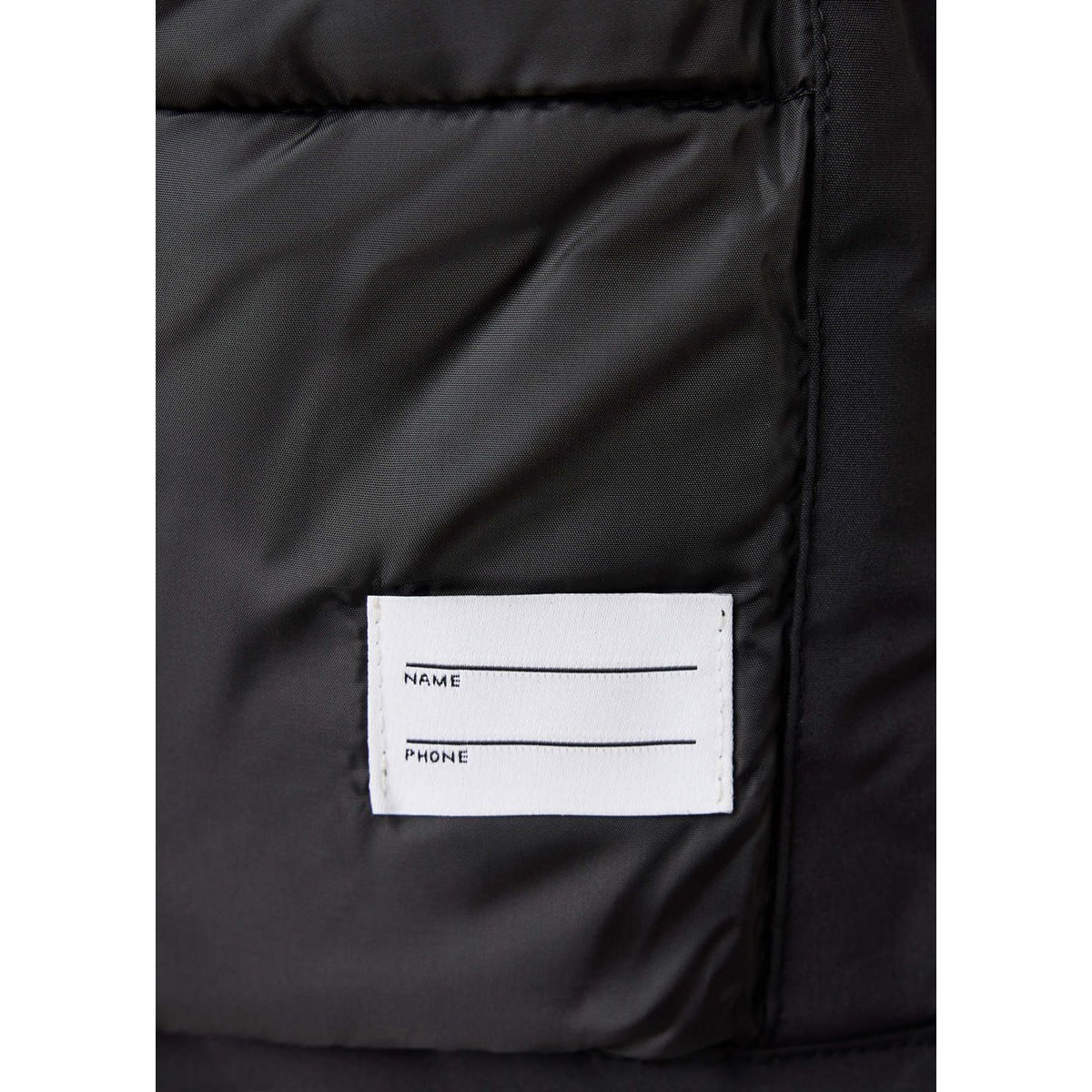 Anorak matelassé capuche imitation fourrure noir, MANGO KIDS