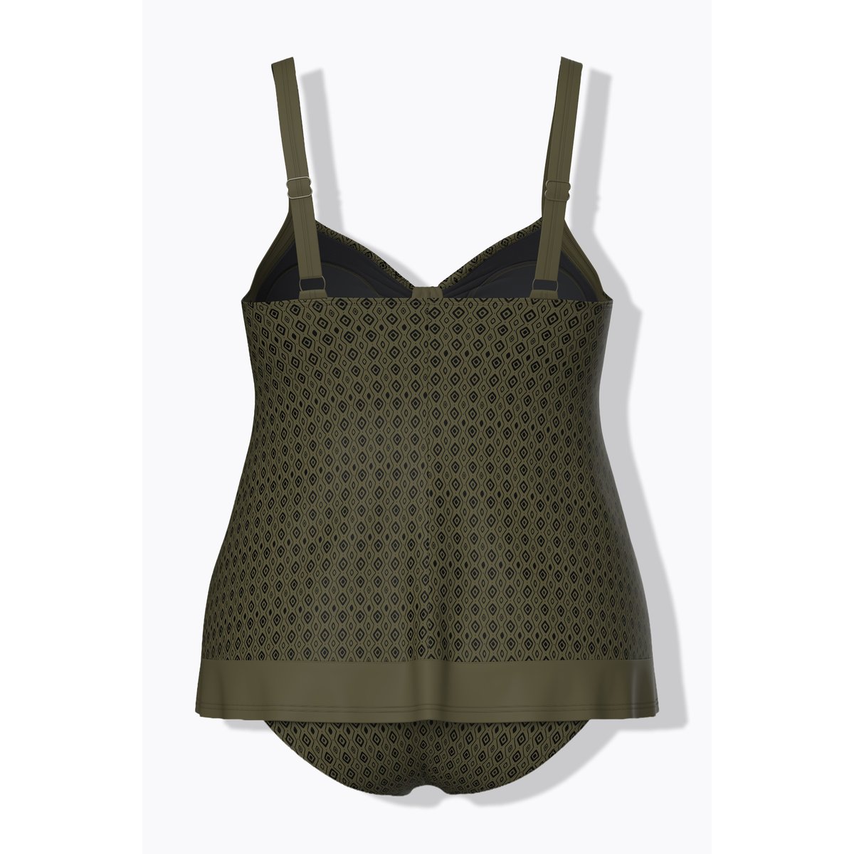 Tankini avec bonnets souples kaki foncé, ULLA POPKEN