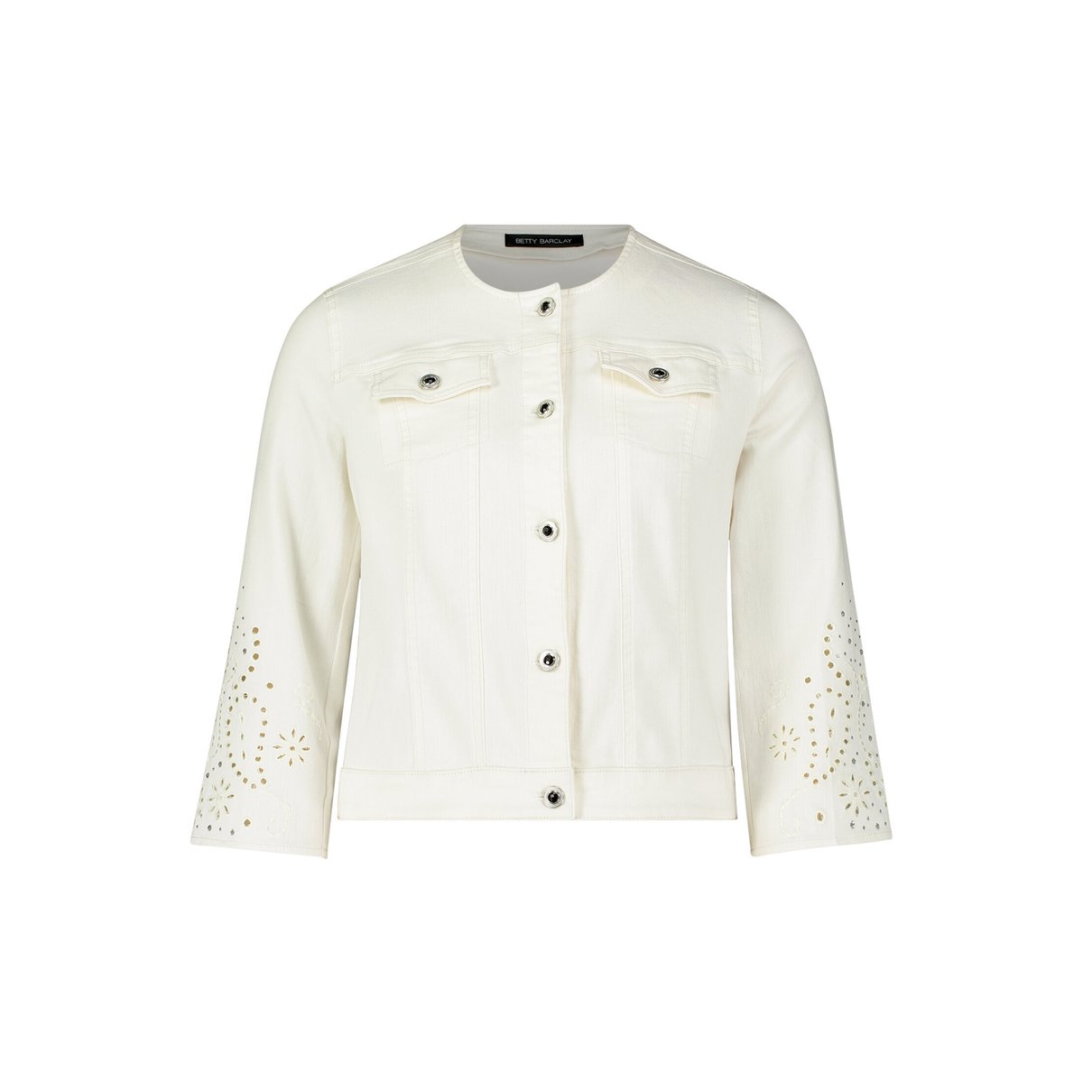 Veste en jean à manches 3/4 blanc, BETTY BARCLAY