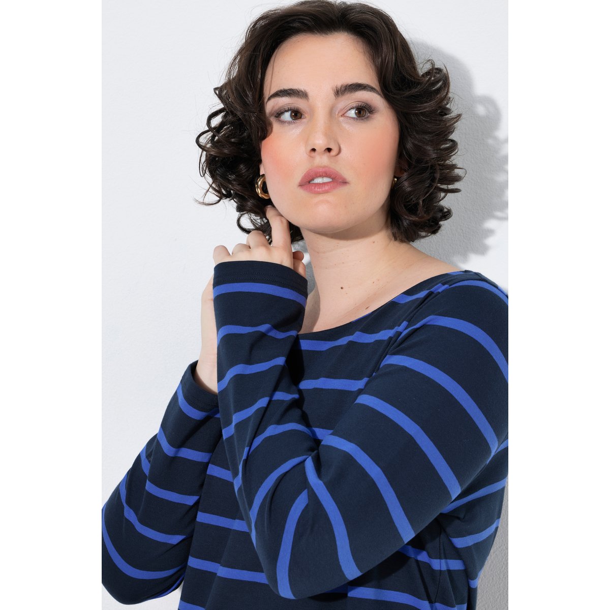 T-shirt rayé marine, ULLA POPKEN