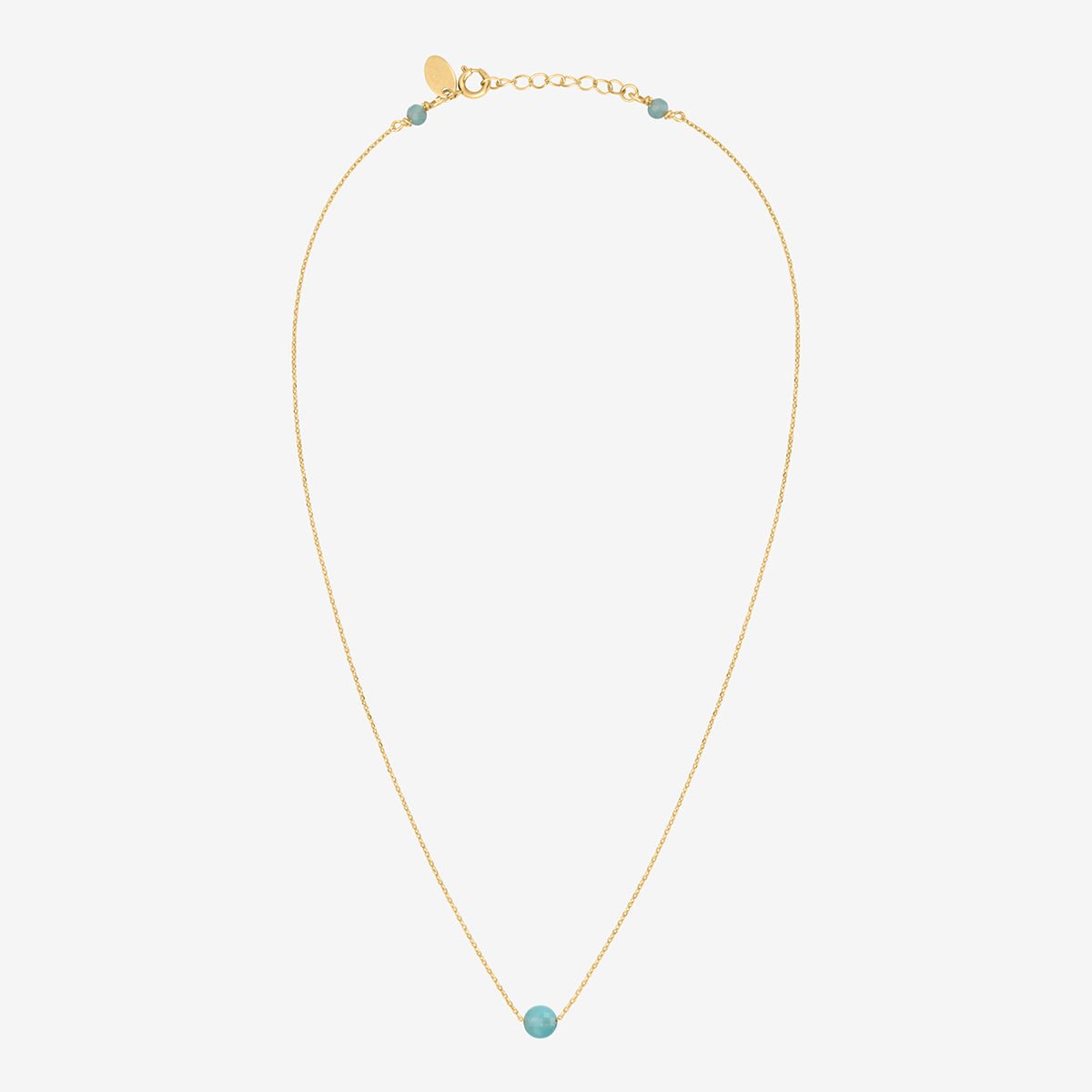 Collier doré - zelie bleu, CAROLINE NAJMAN