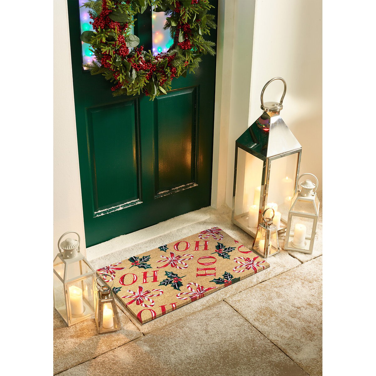 Christmas Ho Ho Ho Coir Doormat multi-coloured, MY MAT