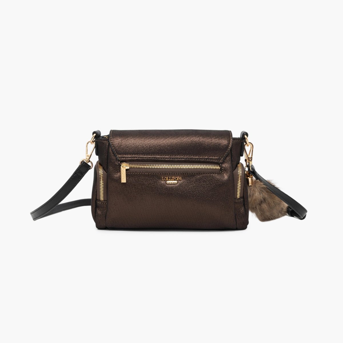 Petit sac porté épaule Tyler marron, LOLLIPOPS