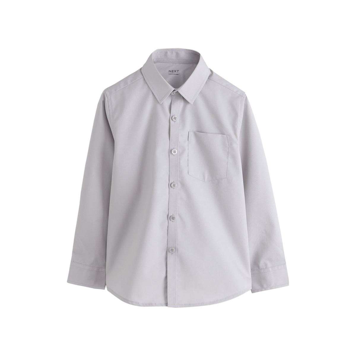 Chemise d'école à manches longues, lot de 2 gris, NEXT