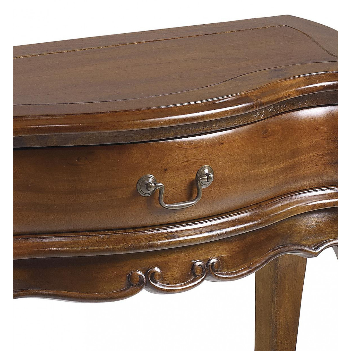 Console 1 tiroir bronze - HELVINIA marron, DECORATION D’AUTREFOIS