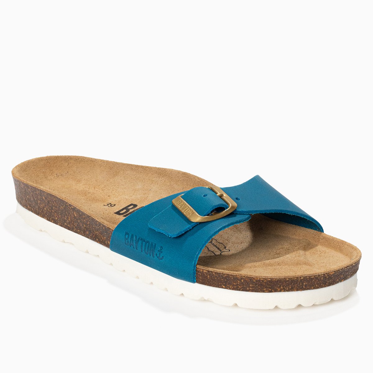 Sandales en cuir ZEPHYR bleu, BAYTON