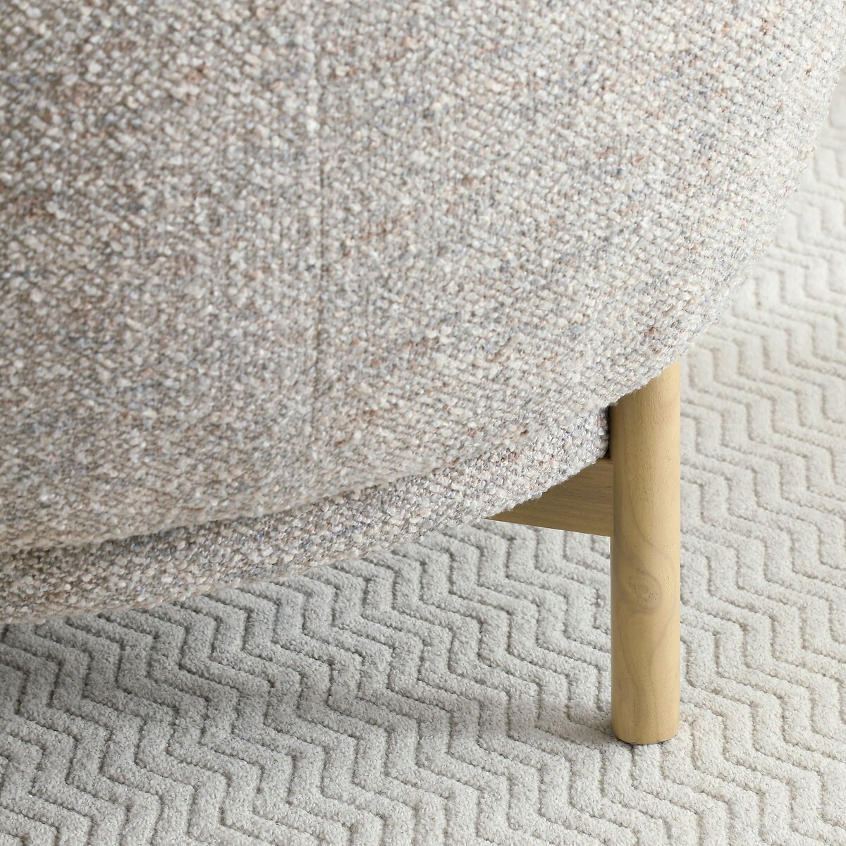 Sasha Curve Boucle Tub Chair natural, ÉDITÉ