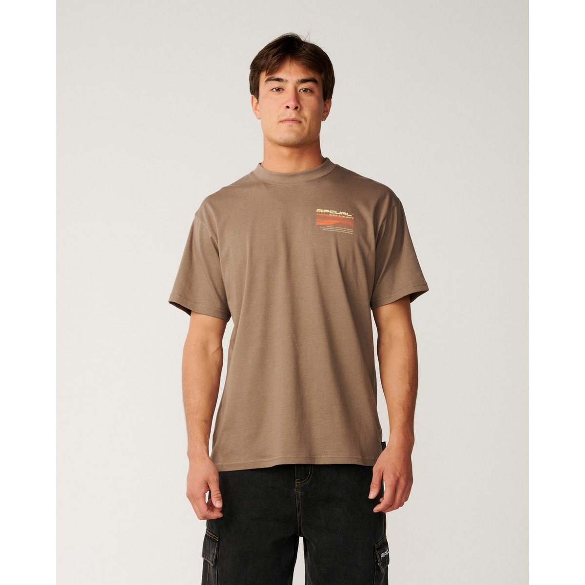 T-shirt Loose SEARCH SERIES Journey Man walnut, RIP CURL