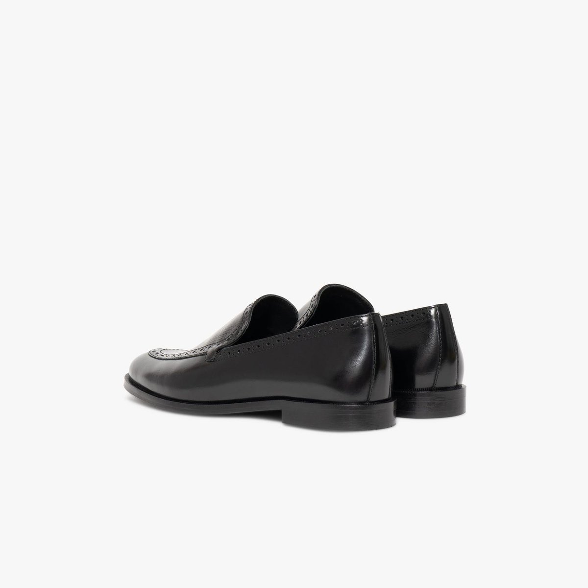 Mocassin en cuir AGATHA noir, BOCAGE