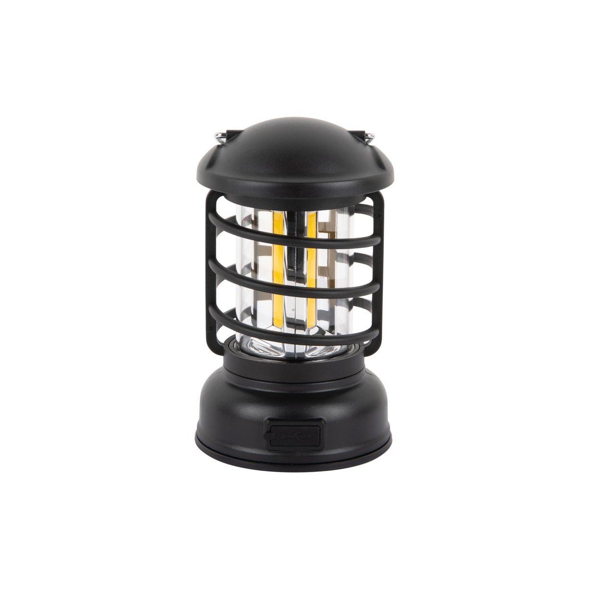 Lampe À Poser Le fer CAMPING LANTERN LED noir, LEITMOTIV