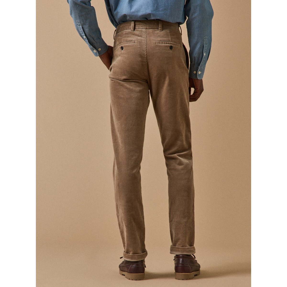 Chino velours regular beige, CYRILLUS