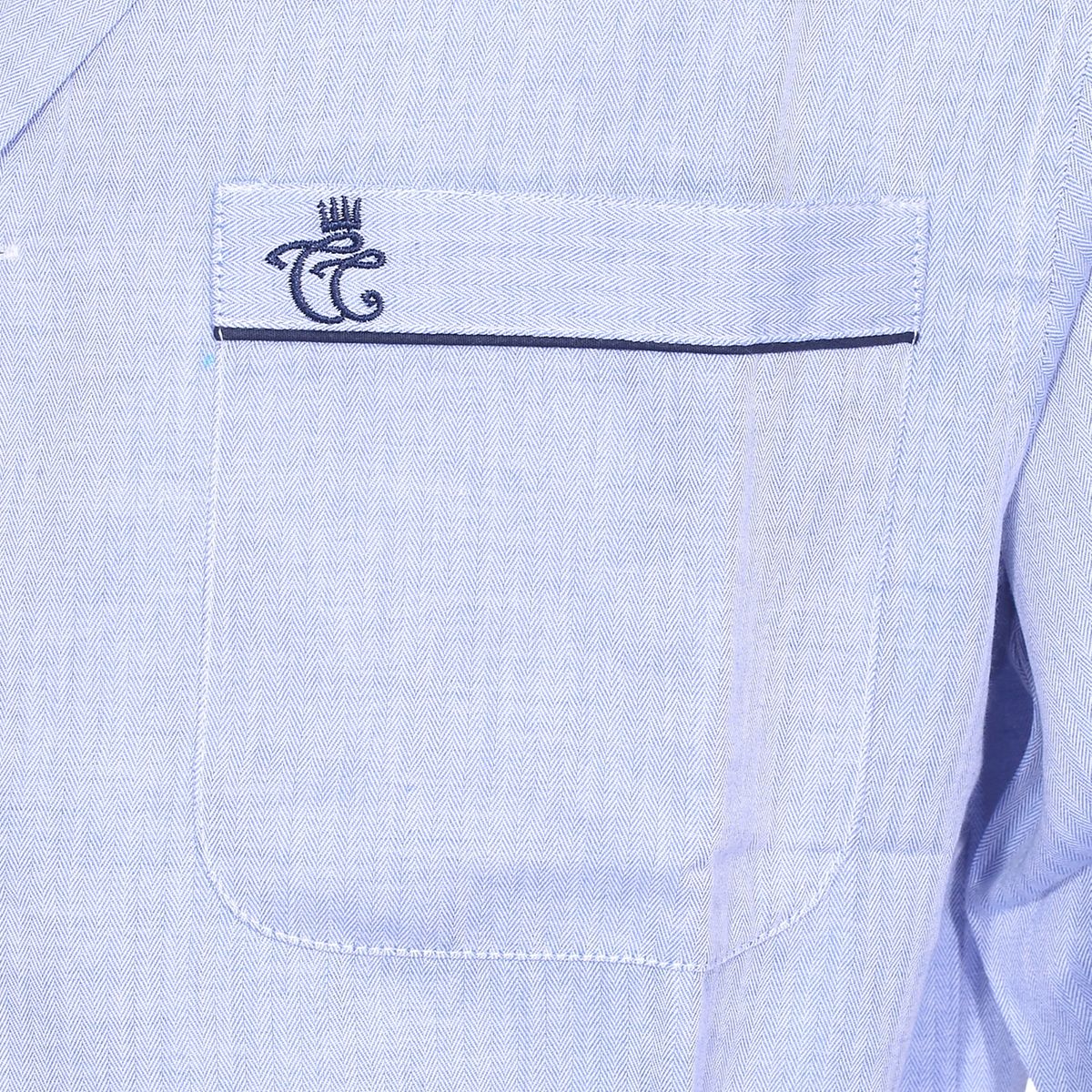 Veste de pyjama coton ciel, CHRISTIAN CANE