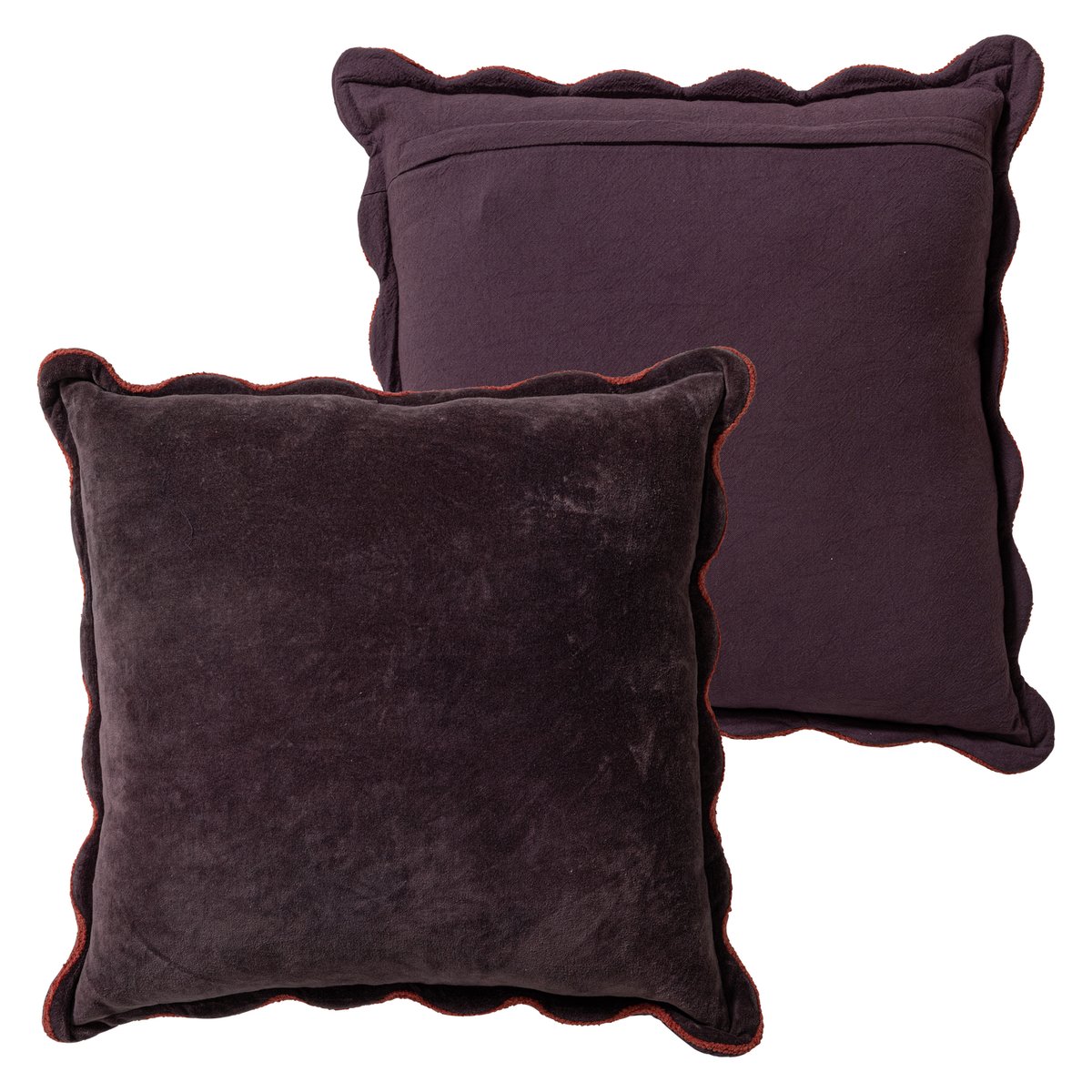 Lot de 4 coussins en coton SOVA rose, WOOOD
